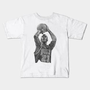 Michael Jordan Classic Mosaic Kids T-Shirt